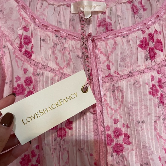 LoveShackFancy Pink Floral Nightgown - Picture 1 of 10